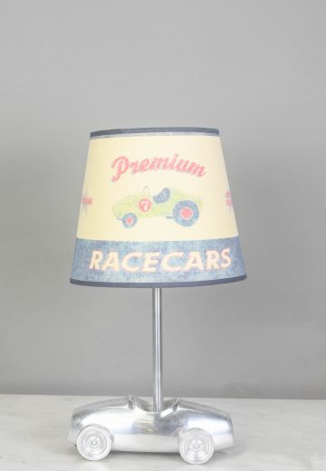 Racecar Silver Table Lamp
