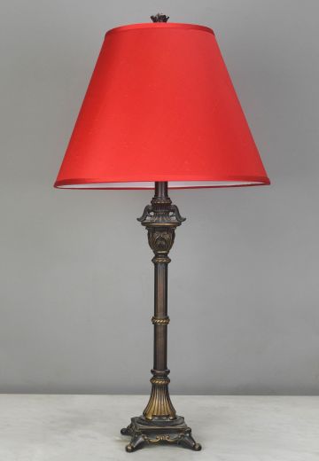 Footed Column Table Lamp
