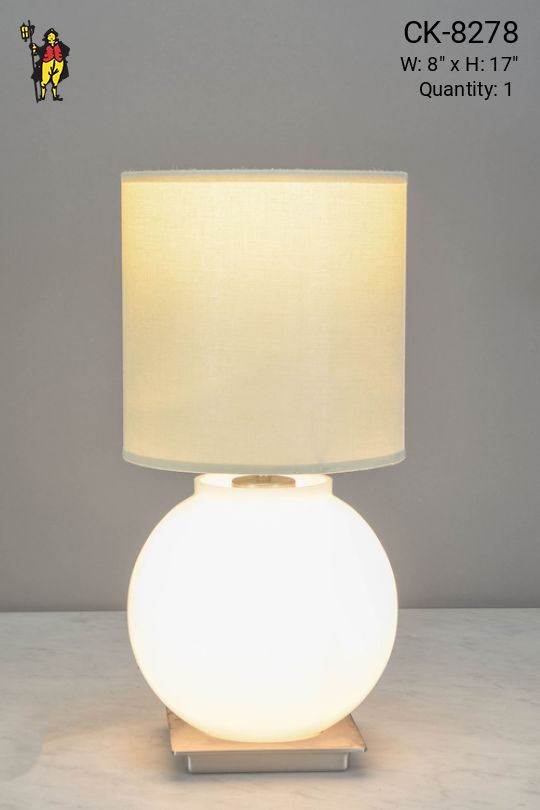 Halogen Contemporary Glass Table Lamp