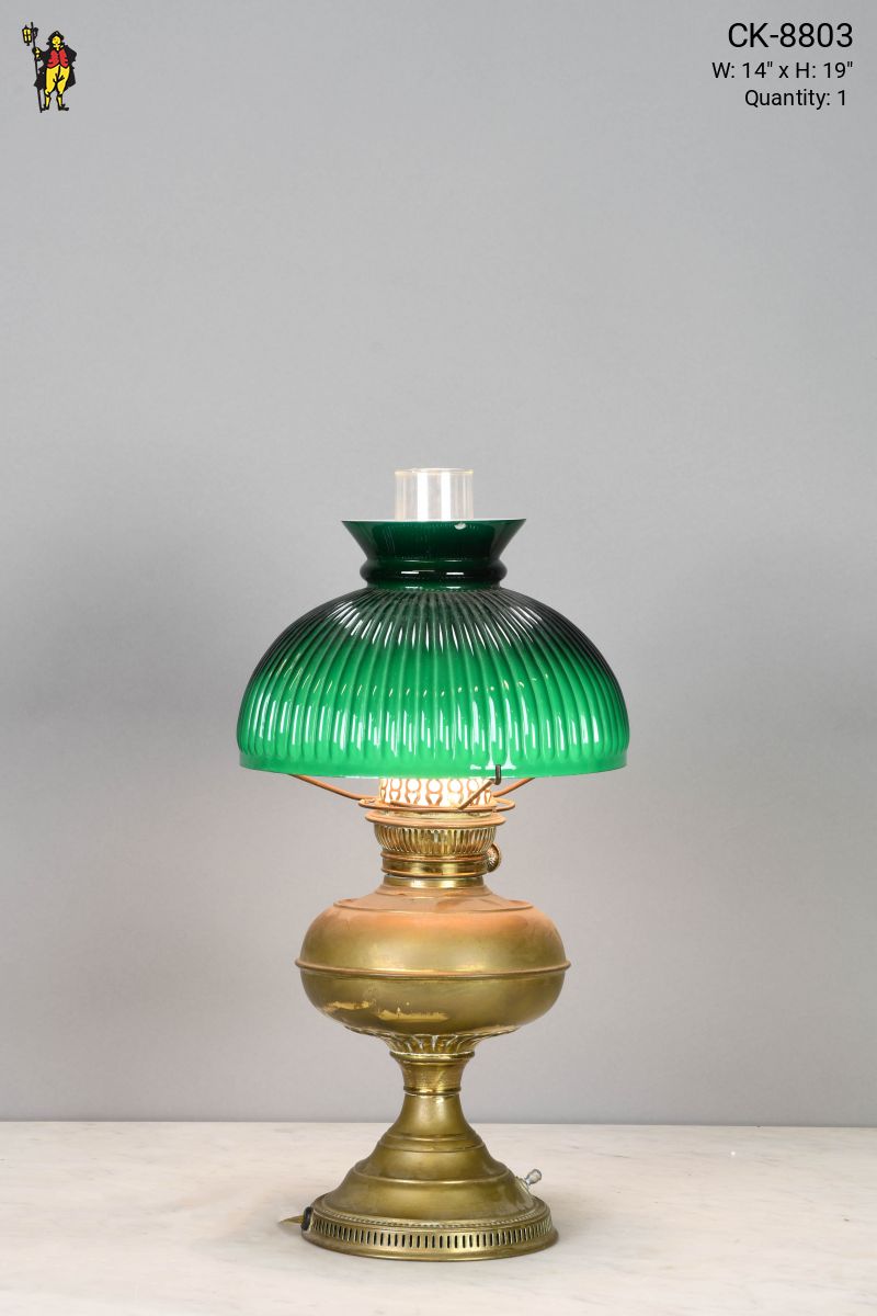Electrified Oil Lamp, Table Lamps, Collection, City Knickerbocker