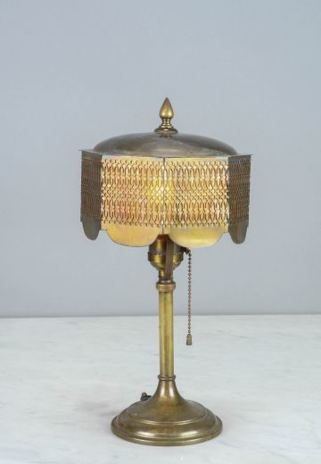 Brass Shaded Table Lamp