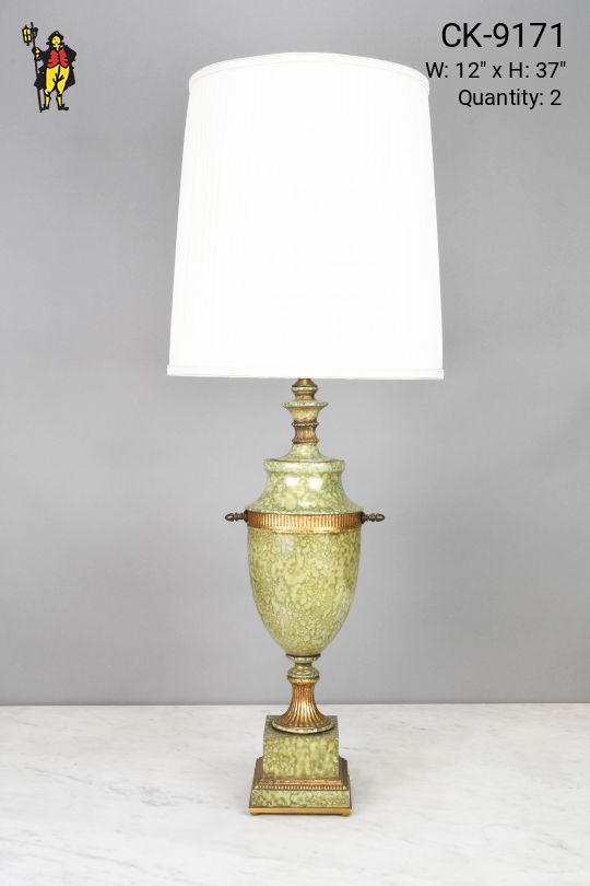 Traditional Green Table Lamp