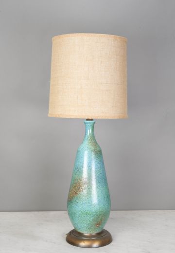 Tall Blue Ceramic Table Lamp