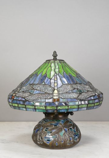 Art Glass Dragon Fly Table Lamp
