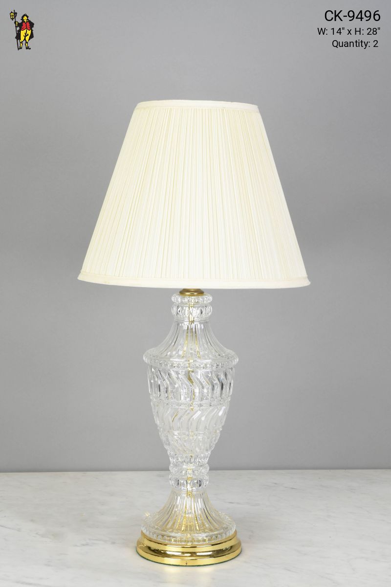 Traditional Crystal & Brass Table Lamp, Table Lamps, Collection, City  Knickerbocker