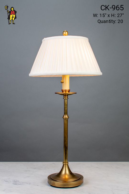 Tall Single Candle Table Lamp