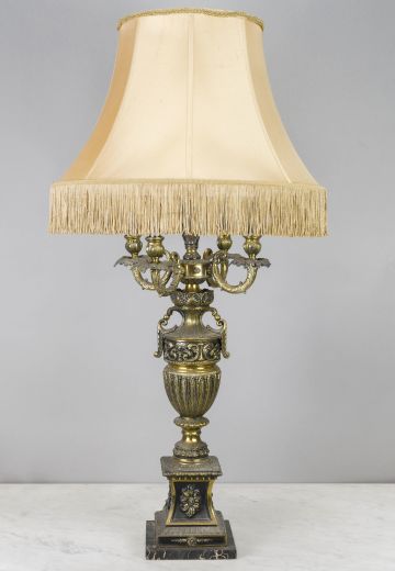 Victorian Four Candle Tall Table Lamp