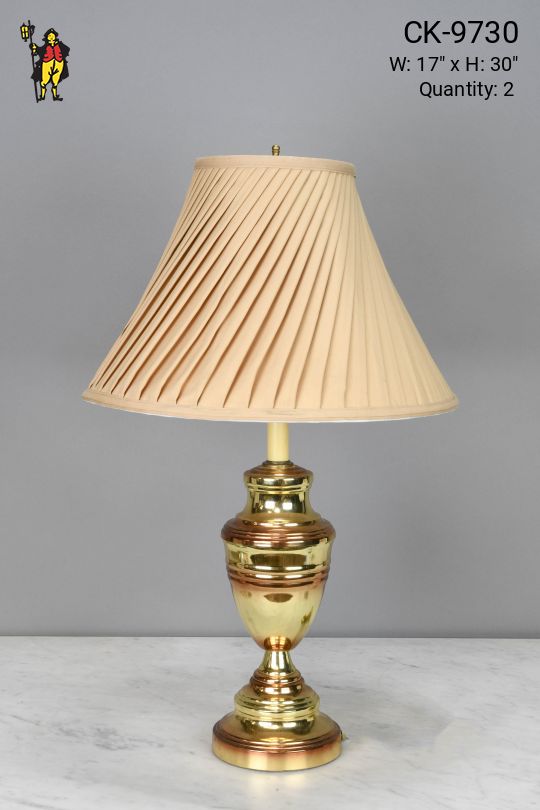 Polished Brass Urn Table Lamp