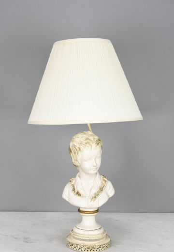 Male Ceramic Bust Table Lamp