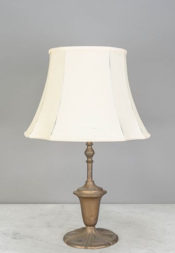 Distressed Deco Brass Table Lamp