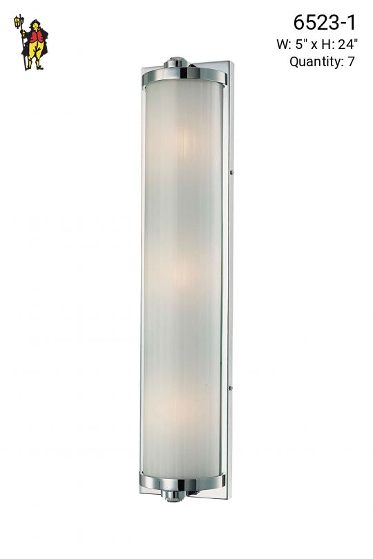 Tall Glass Wall Sconce