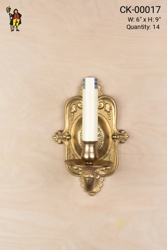 Single Candle Wall Sconce