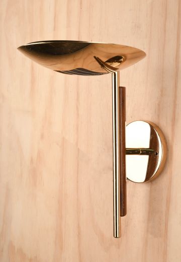 Polished Brass Uplight Wall Sconce