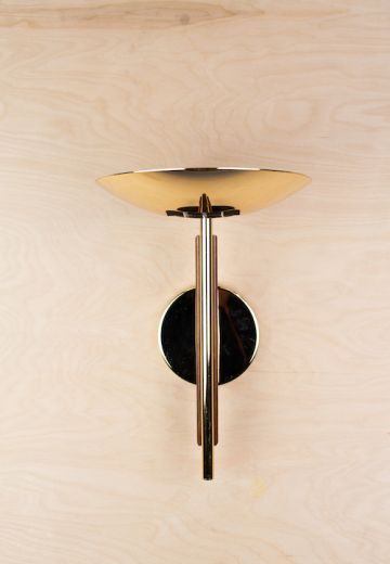 Polished Brass Uplight Wall Sconce