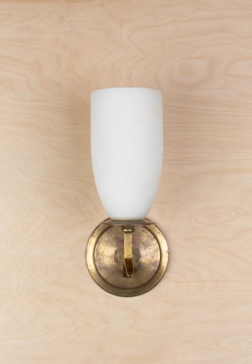 One Light Antique Brass Wall Sconce