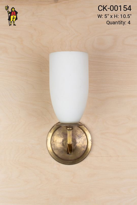 One Light Antique Brass Wall Sconce