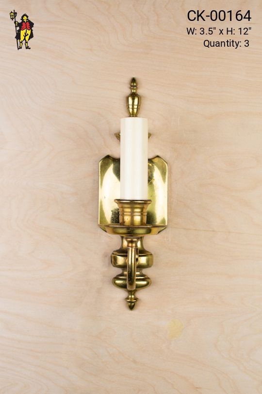 Traditional Single Candle Wall Sconce