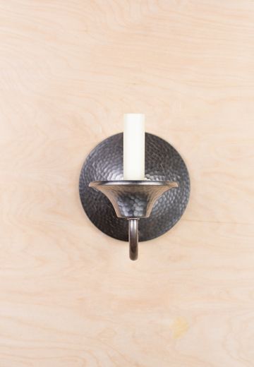 Single Candle Arm Candle Wall Sconce