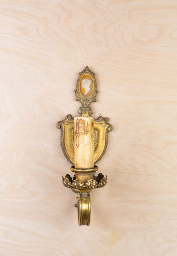 Medieval Single Candle Wall Sconce