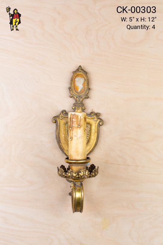 Medieval Single Candle Wall Sconce
