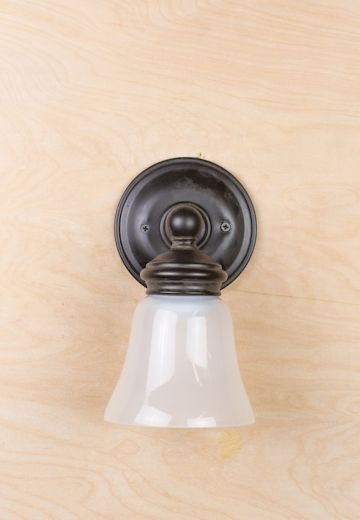 Simple Bronze Finished Downlight Wall Sconce