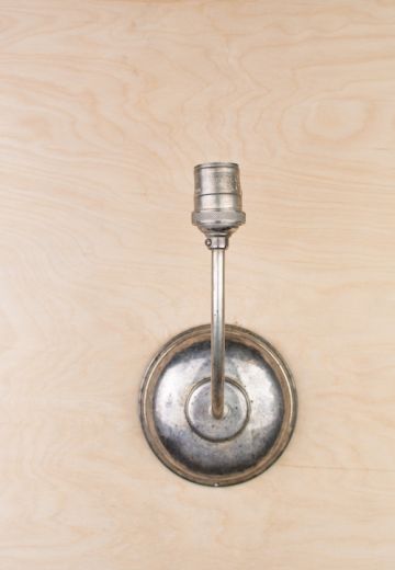 Distressed Nickel One Light Wall Sconce