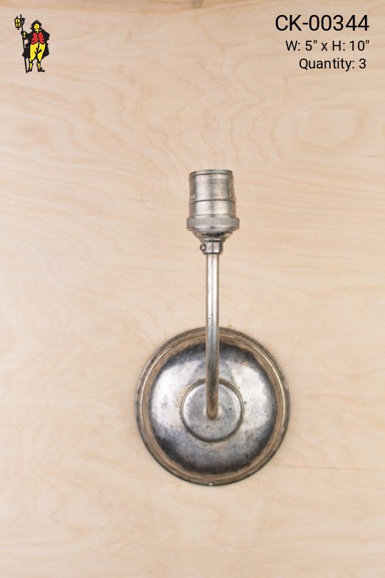 Distressed Nickel One Light Wall Sconce