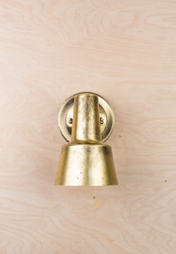 Polished Brass Spotlight Wall Sconce