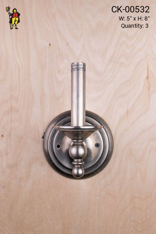 Single Candle Simple Wall Sconce