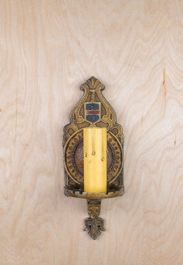 One Light Brushed Brass Wall Sconce (Color Varies)