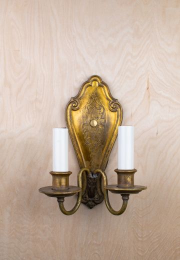 Gothic Two Candle Wall Sconce