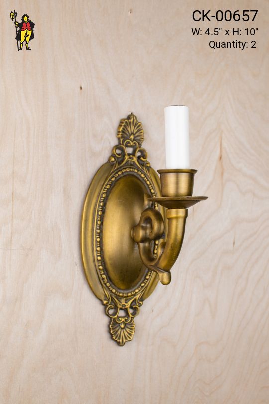 One Candle Traditional Wall Sconce