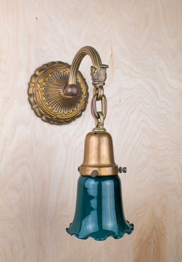 Hanging Glass Shaded Wall Sconce