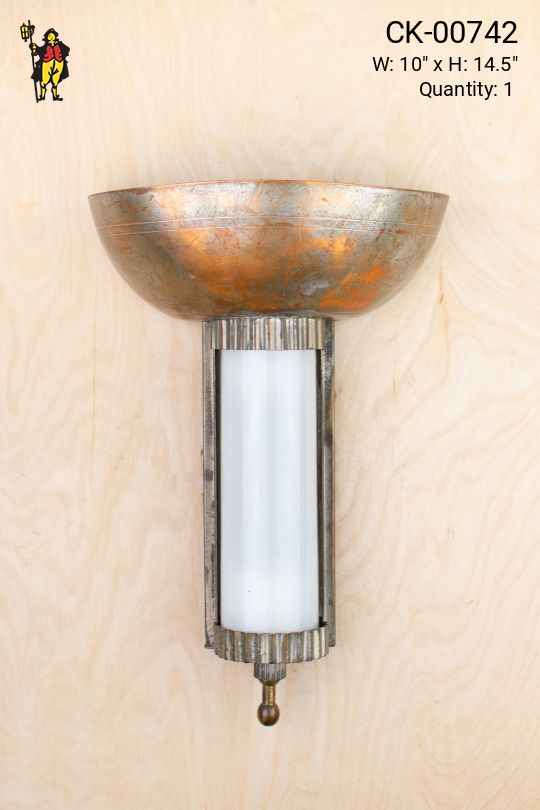 Distressed Metal Pocket Sconce
