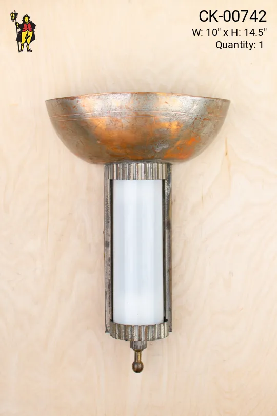 Distressed Metal Pocket Sconce