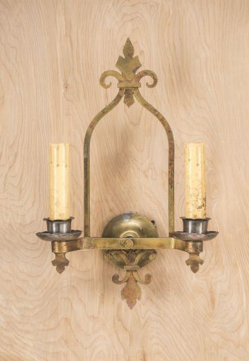 Gothic Two Candle Wall Sconce