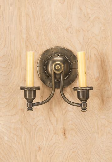 Floral Two Candle Wall Sconce