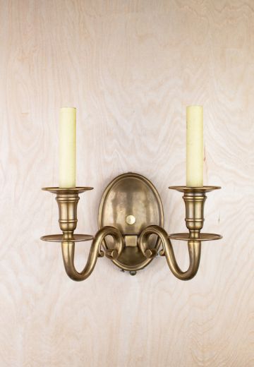 Traditional Two Candle Wall Sconce