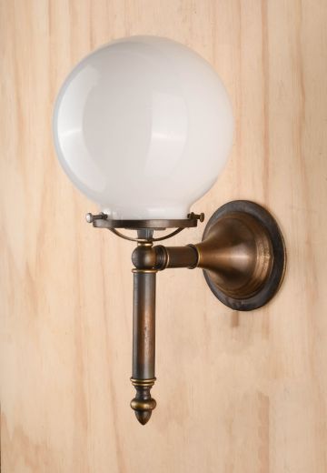 Torch Style Wall Sconce w/Frosted Glass Sade
