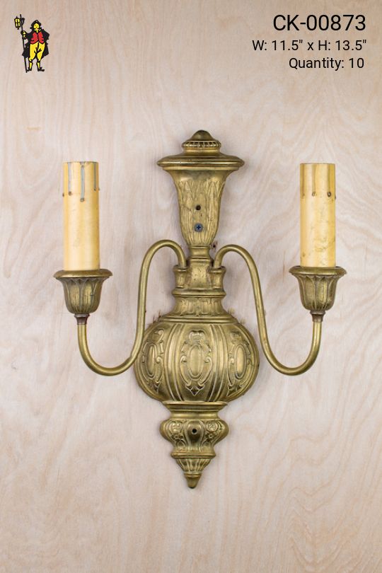 Traditional Two Candle Wall Sconce