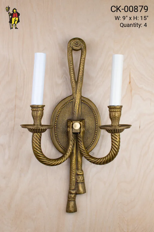 Traditional Two Candle Wall Sconce