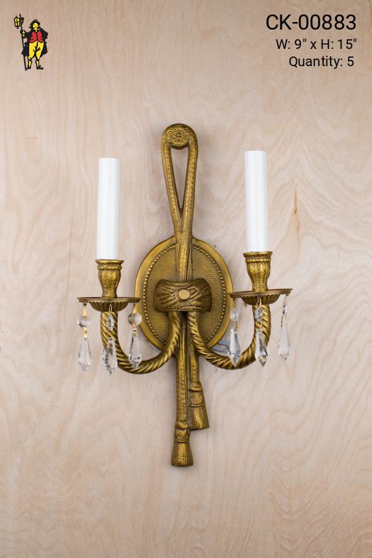 Traditional Two Candle Wall Sconce