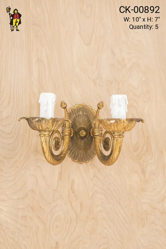Two Candle Wall Sconce
