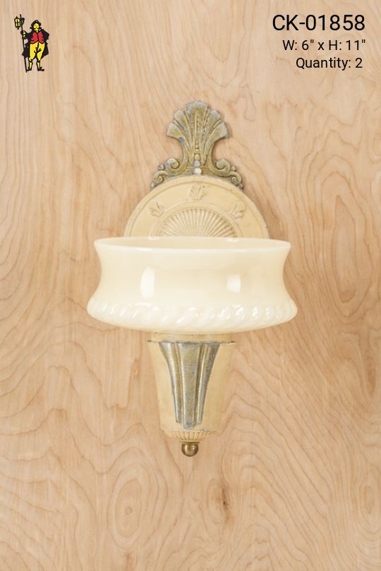 One Light Porcelain Wall Sconce