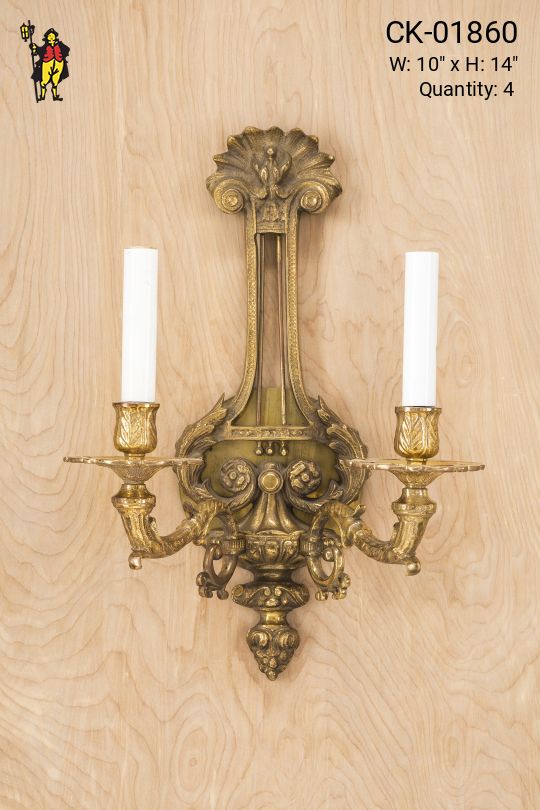 Traditional Two Candle Wall Sconce