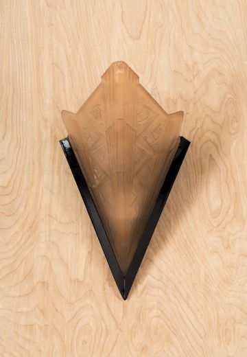Gothic Amber Glass Wall Sconce