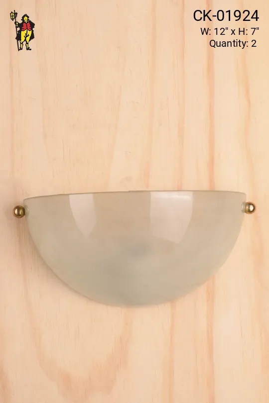 Glass Bowl Pocket Wall Sconce
