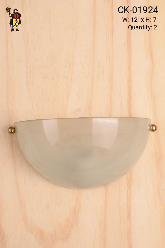 Glass Bowl Pocket Wall Sconce