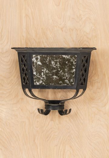 Black Wrought Iron Bowl Sconce