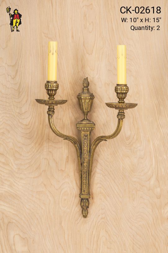 Traditional Two Candle Wall Sconce